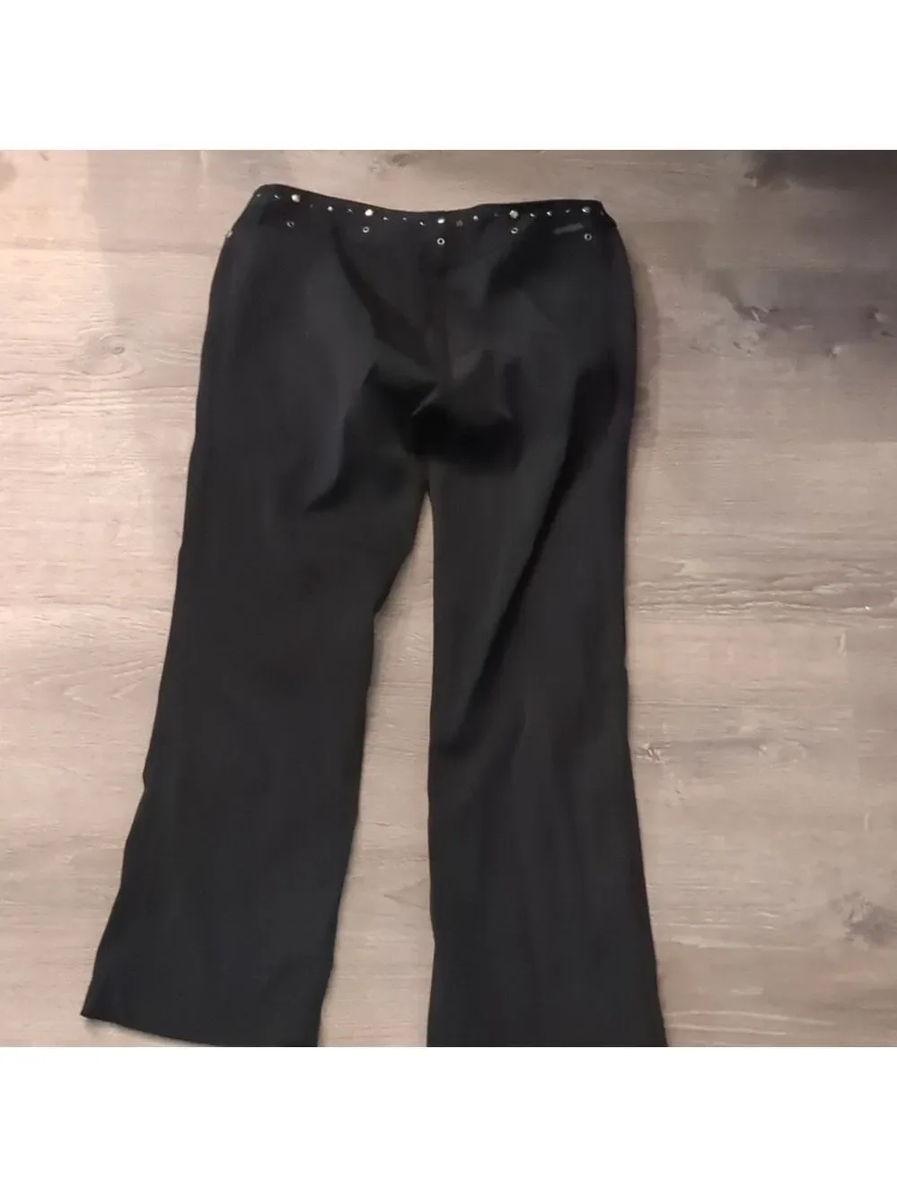 Harley Davidson Black Studded Pants Size 8